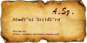 Almási Szilárd névjegykártya