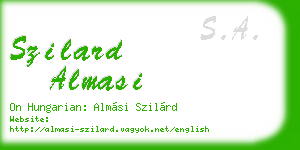 szilard almasi business card