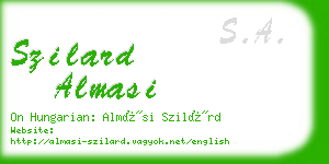 szilard almasi business card